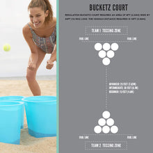Load image into Gallery viewer, Franklin Sports Bucketz Pong Game – Perfect Tailgate Game and Beach Game – Pong Set Includes 12 Buckets, 3 Balls, and a Carry Case