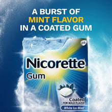Load image into Gallery viewer, Nicorette 4mg Nicotine Gum to Quit Smoking, White ice Mint, 160 Count (Pack of 1)