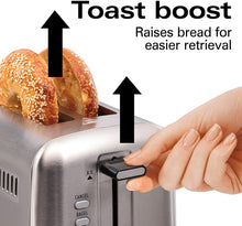 Load image into Gallery viewer, Hamilton Beach Professional Toaster, with Bagel, Defrost &amp; Reheat Settings, Stainless Steel