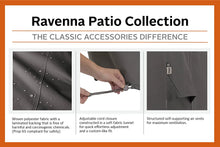 Load image into Gallery viewer, Classic Accessories Ravenna Water-Resistant 42 Inch Square Fire Pit Table Cover