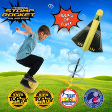 Load image into Gallery viewer, The Original Stomp Rocket Stunt Planes Launcher - 3 Foam Planes and Toy Air Rocket Launcher - Outdoor Rocket STEM Gifts for Boys and Girls - Ages 5 (6, 7, 8) and Up - Great for Outdoor Play