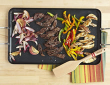 Load image into Gallery viewer, IMUSA USA IMU-1814 Double Burner Griddle Non-Stick 16-Inch, Black