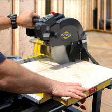 Load image into Gallery viewer, QEP 6-1008BW Black Widow 10" Wet Tile Saw Micro-Segmented Diamond Blade for Porcelain, Marble, Granite &amp; Ceramic Tile, 5/8" Arbor, Wet Cutting, 6115 Maximum Rpm