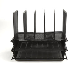 Load image into Gallery viewer, Mind Reader Tray Mesh Desk, Document Holder, Magazine Storage, Desktop File Organizer