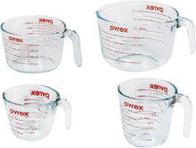 Load image into Gallery viewer, Pyrex 3-Piece Glass Measuring Cup Set