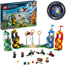 Load image into Gallery viewer, LEGO 75956 Harry Potter Quidditch Match Building Set, Gryffindor Slytherin Ravenclaw and Hufflepuff Towers, Harry Potter Toy Gifts