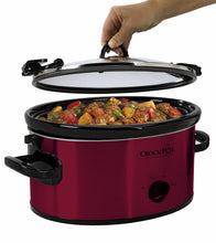 Load image into Gallery viewer, Crock-Pot 6-Quart Cook &amp; Carry Oval Manual Portable Slow Cooker, Red