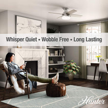 Load image into Gallery viewer, Hunter Fan Company Hunter 36&quot; Aker Fresh White Ceiling Fan with Light