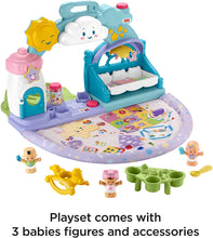 Load image into Gallery viewer, Fisher-Price Little People 123 Babies Playdate, musical take-along playset with Smart Stages for toddlers and preschool kids