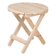 Load image into Gallery viewer, Shine Company 4108N Adirondack Round Folding Table, Natural