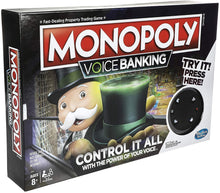 Load image into Gallery viewer, Monopoly Voice Banking Electronic Family Board Game for Ages 8 &amp; Up