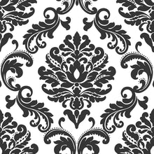Load image into Gallery viewer, Brewster Ariel Damask Peel and Stick Wallpaper
