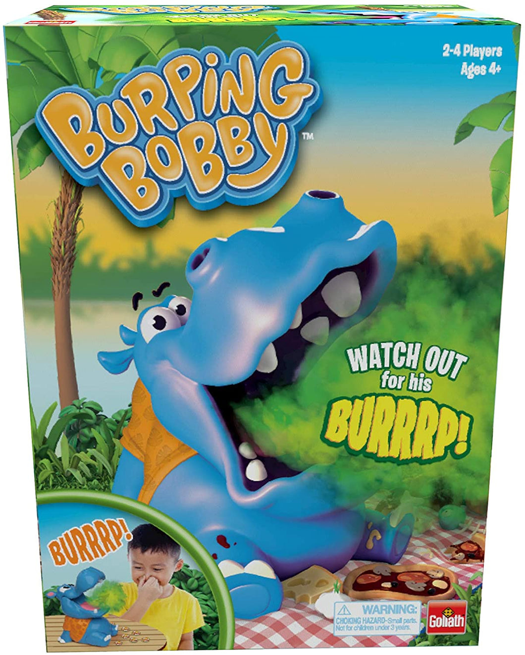 Burping Bobby - The Feed The Hippo But Watch Out for His Burp