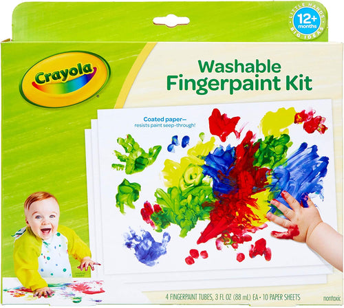 Crayola My First Finger Paint For Toddlers, Painting Paper, Kids Indoor Activities At Home, Gift