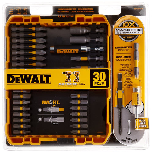 DEWALT DWA2SLS30 MAXFIT(TM) Screw Lock Set (30-Piece; with Sleeve)