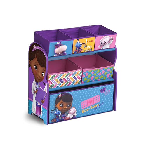 Delta Children Multi-Bin Toy Organizer, Disney Junior Doc McStuffins
