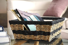 Load image into Gallery viewer, Handcrafted 4 Home 4-Pack Wicker Storage Baskets Set with Handle for Shelves, Cloths, Toy Organizer in Bedroom, Living Room, Kid’s Room, Cubby, Closet, Laundry