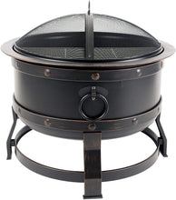 Load image into Gallery viewer, Pleasant Hearth OFW307R Killian fire Pit, Rubbed Bronze