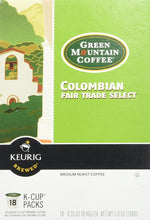 Load image into Gallery viewer, Green Mountain Columbian Fair Trade Select Coffee Keurig K-Cups, 18 Count