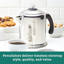 Load image into Gallery viewer, Farberware Classic Stainless Steel Yosemite Coffee Percolator