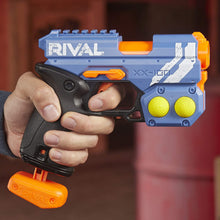 Load image into Gallery viewer, NERF Rival Knockout XX-100 Blaster -- Round Storage, 90 FPS Velocity, Breech Load -- Includes 2 Official Rival Rounds -- Team Blue