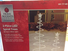 Load image into Gallery viewer, Home Accents Holiday LED Lighted Spiral Tree (2-Pack) TY-S46-C - New