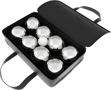 Load image into Gallery viewer, Hey! Play! 80-10606 Petanque/Boules Set for Bocce &amp; More with 8 Steel Tossing Balls