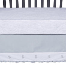 Load image into Gallery viewer, Trend Lab Bunnies 3 Piece Crib Bedding Set, Gray/White