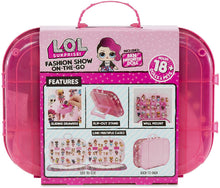 Load image into Gallery viewer, LOL Surprise Fashion Show On-The-Go 4-in-1 Playset and Carrying Case – Display 18+ dolls and Pets Creativity for Kids - Hot Pink Play Set Storage Fashion Studio