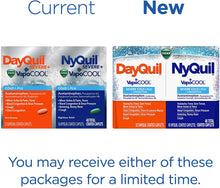 Load image into Gallery viewer, DayQuil and NyQuil SEVERE with Vicks VapoCOOL Cough, Cold &amp; Flu Relief, 48 Caplets (32 Dayquil, 16 Nyquil) - Sore Throat, Fever, and Congestion Relief, Day or Night, (Packaging May Vary)