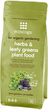 Load image into Gallery viewer, EcoScraps for Organic Gardening Herbs and Leafy Greens Plant Food, 4 lbs