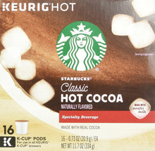 Load image into Gallery viewer, Starbucks Classic Hot Cocoa K-Cups 16 Count