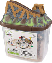Load image into Gallery viewer, KidKraft Bucket Top Construction Train Set, 61-Piece