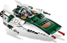 Load image into Gallery viewer, LEGO Star Wars: The Rise of Skywalker Resistance A Wing Starfighter 75248 Advanced Collectible Starship Model Building Kit (269 Pieces)