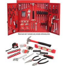 Load image into Gallery viewer, Hyper Tough 151-Piece Hand Tool Set, Metal Wall Cabinet