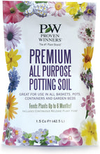 Load image into Gallery viewer, Proven Winners Premium All Purpose Potting Soil, 1.5 cu. ft. Bag