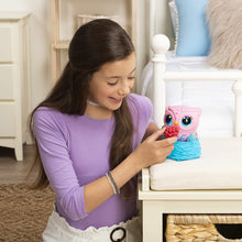 Load image into Gallery viewer, Owleez, Flying Baby Owl Interactive Toy with Lights &amp; Sounds (Pink), for Kids Aged 6 &amp; Up