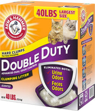 Load image into Gallery viewer, Arm &amp; Hammer Double Duty Clumping Cat Litter, 40lb