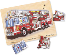 Load image into Gallery viewer, Melissa &amp; Doug Fire Truck Sound Puzzle