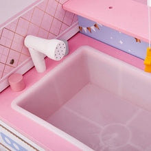 Load image into Gallery viewer, Olivia's Little World - All in One 16-18 inch Baby Doll Wooden Nursery Center - Double Sided Dollhouse for Baby Dolls with Swings - Multi- Functional Changing Station, Unicorn White/Pink/Blue