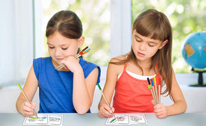 Lego LE51515 9 Pack Coloured Pencils with Toppers, Assorted Colours