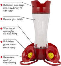 Load image into Gallery viewer, Perky-Pet 203CPBN Pinch Waist Glass Hummingbird Feeder
