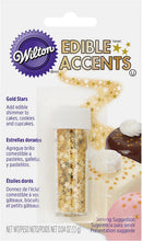 Load image into Gallery viewer, Wilton Edible Glitter, Gold Stars, 0.04 Ounce