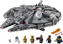 Load image into Gallery viewer, LEGO Star Wars: The Rise of Skywalker Millennium Falcon 75257 Starship Model Building Kit and Minifigures (1,351 Pieces)
