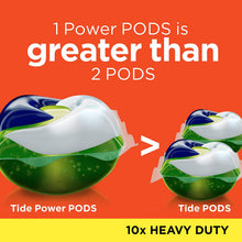 Load image into Gallery viewer, Tide Power pods Laundry Detergent Liquid pacs, 10x Heavy Duty for Impossible Stains, 48 Count