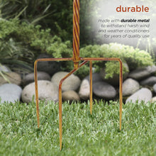 Load image into Gallery viewer, Alpine Corporation NCY354 Alpine Rustic Metal Rudbeckia Windmill Stake, 96 Inch Tall, Rusty