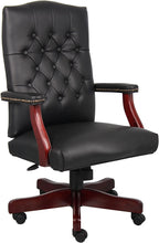 Load image into Gallery viewer, Boss Office ProductsClassic Executive Caressoft Chair with Mahogany Finish