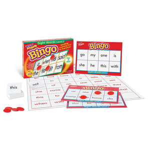 Trend Enterprises Sight Words Bingo - Set of 46 Words and 36 Playing Cards