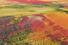 Load image into Gallery viewer, Unique Loom Outdoor Modern Collection Watercolor Abstract Transitional Indoor and Outdoor Flatweave