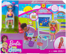 Load image into Gallery viewer, Barbie Club Chelsea Doll and School Playset, 6-inch Blonde, with Accessories